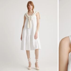 Quince Linen Trapeze Dress NWT